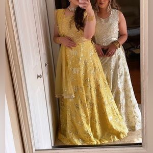 Yellow lehnga outfit